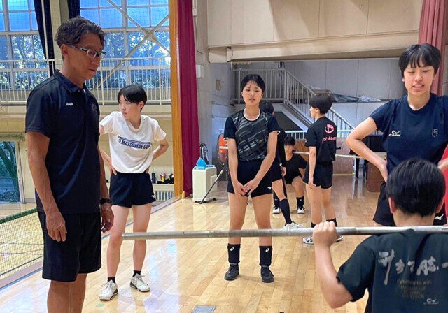 バレーボールの指導